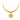 Uniquely crafted 22k gold choker with a round pendant