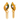 Meenakari Style 22K Leaf Shape Gold Earrings With A Drop Chain Detail
