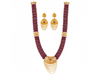 Exquisite 22k Gold Jewellery Set with Beaded Design and Jaali Work