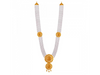 Charming 22k Gold and Pearls Jewellery set with Round Flower Motif