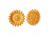 22K Sunflower shaped Gold Stud Earrings