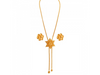 Pretty and Delicate 22k Gold Flower Motif Jewellery for Women