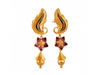 Unique 22K Gold Drop Earrings with Meenakari Work