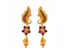 Unique 22K Gold Drop Earrings with Meenakari Work