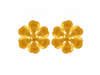 Beautiful 22K Floral Gold Stud Earrings