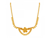 Dainty 22K Gold Necklace with Floral accent