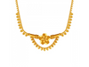 Dainty 22K Gold Necklace with Floral accent