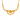 Dainty 22K Gold Necklace with Floral accent