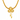 Fancy 22K Gold Floral Necklace with Jali Work