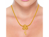 Fancy 22K Gold Floral Necklace with Jali Work