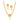 Simple And Classy 22k Gold Necklace Set Floral Design