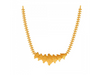 Statement floral gold neckpiece 