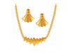 Traditional Design 22k Gold Necklace and Earrings Jewellery set