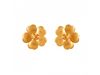 Dainty Floral 22K Gold Stud Earrings