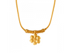 Minimal Style 22k Gold Jewellery Set with Charming Flower Design