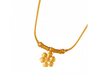 Minimal Style 22k Gold Jewellery Set with Charming Flower Design