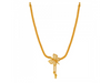 22K Butterfly jali work gold necklace