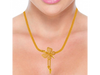 22K Butterfly jali work gold necklace