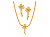 Dainty Butterfly Designer Lightweight 22k Gold Jewellery set 