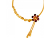 22K Ethnic graceful floral neckpiece