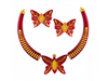 Dazzling 22k Gold  Pola design Jewellery Set Butterfly Design