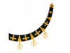 Beautiful 22K Gold Black Pola Jewellery Set adorned With A Drop Detail