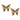 Charming Rainbow Coloured Butterfly Shape 22K Gold Earrings