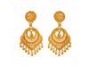 Intricately Designed 22K Gold Jhumka Style Earrings