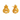 Beautiful 22K Gold Stud Earrings With Minute Details