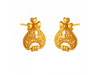 Delicate Tear Drop Shape 22K Gold Jewellery Set With Jali Work