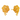 22K Delicate Flower Shape Gold Stud Earrings