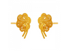 22K Delicate Flower Shape Gold Stud Earrings