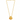 Kalash shaped 22K Gold Chain Pendant with Heart Detailing