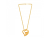 Intricately designed Heart shaped 22K Gold Chain Pendant