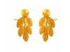 Delicate 22K Gold Earrings Adorned With Leafy Details