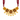 22K Triple Flower meenakari pendant 