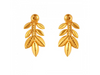 Gorgeous 22K Gold Earrings Adorned With Leafy Details