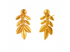 Gorgeous 22K Gold Earrings Adorned With Leafy Details