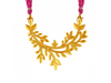 Intricately Crafted Leaf Shape 22K Gold Jewellery Set 