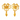 Graceful Flower Petals Shape 22K Gold Earrings 