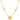 22KT (916) Yellow Gold Floral Charm Necklace