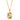 22KT (916) Yellow Gold Blue Wave Design Pendant (Without Chain)