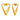 22KT (916) Yellow Gold Designer Double Triangle Earrings