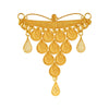 22KT (916) Yellow Gold Temple Gold Pendant (With Tassel)