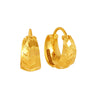 22KT (916) Yellow Gold Statement Hoop Earrings With A Bold Design