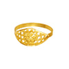 22KT (916) Yellow Gold Cutwork Flower Gold Ring For Women & Girls (Size 12)