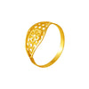 22KT (916) Yellow Gold Cutwork Flower Gold Ring For Women & Girls (Size 12)