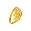 22KT (916) Yellow Gold Cutwork Flower Gold Ring For Women & Girls (Size 12)