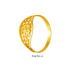 22KT (916) Yellow Gold Cutwork Flower Gold Ring For Women & Girls (Size 12)