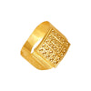 22KT (916) Yellow Gold Square Top Signet Gold Ring For Men (Size 16)